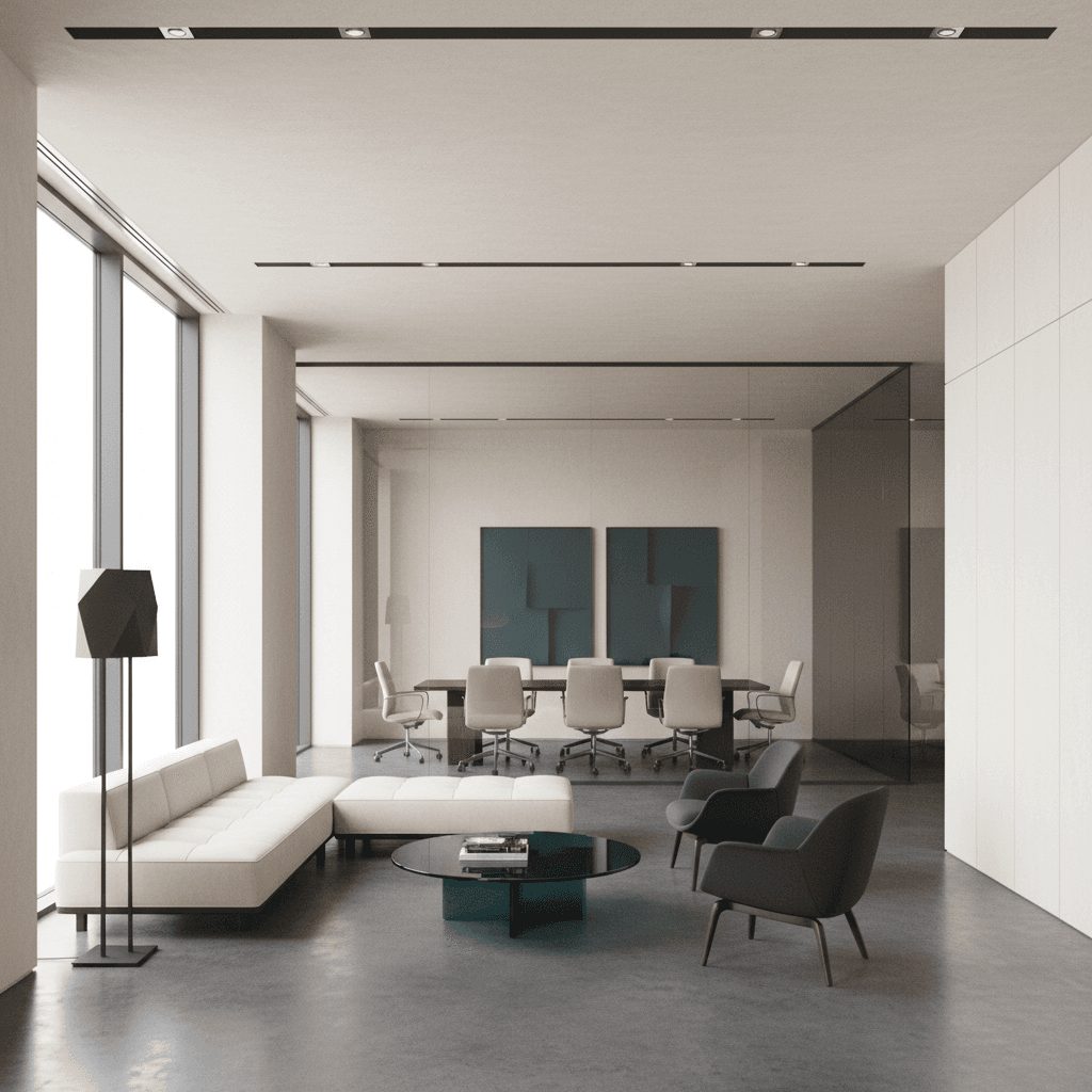 Minimalist professional office interior